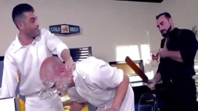 Domination Diner, Big Cock, Fetish, Threesome