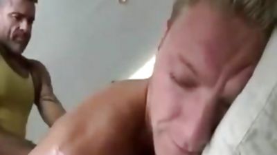 Massaged & plowed, Anal, Massage, Sperm