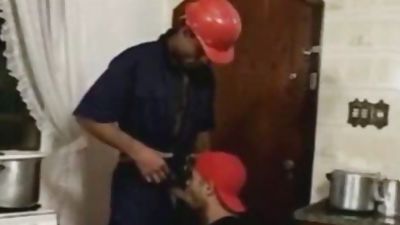 Plugged By The Plumber, Blowjob, Cumshot, Bears