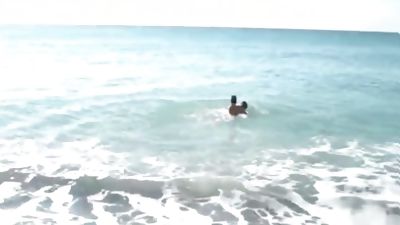 naked Beach wanking, Bikini, Masturbating, Beach