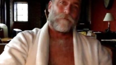 daddy Bear , Showing His admirable Body. admirable cumshot., Amateur, Cumshot, Masturbating