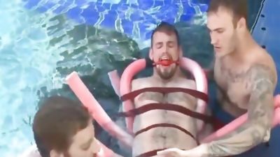 Pool dude torture, Fetish, BDSM, Pool