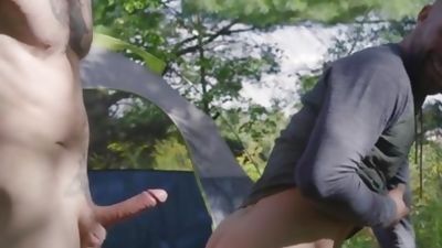 Falcon Studios - Derek Thibeau in shorts need undressing, Masturbating, Outdoor, Jerking, Falcon Studios