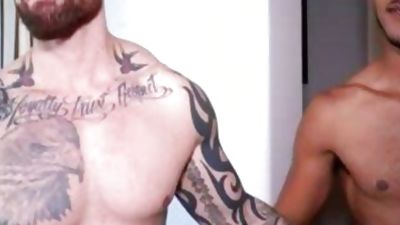 under Him - Jordan Levine & Dominic Santos, Big Cock, Cumshot, Interracial, Gay, Dominic Santos, Jordan Levine