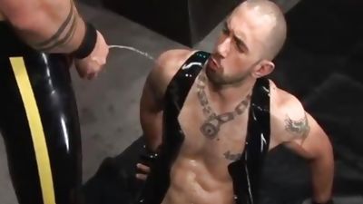 Rubber Sounding And piss, Hunks, BDSM, Spanking