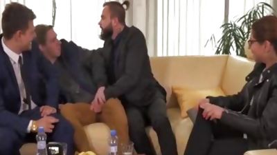 GayLawOffice — Benecky & Barton — Rosta Benecky, Ben Baker & George Bart, Mature, Threesome, Gay