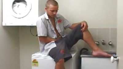 Wayne Using dildo, Dildo, Masturbating, Solo