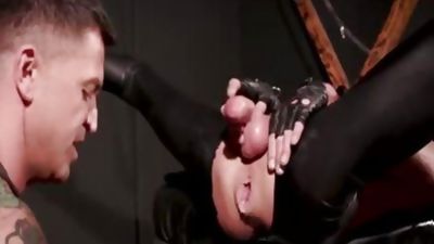 black Box, Double Fist Gimp - Dominic Pacifico Pup Mask, Black, Fetish, Lingerie, Dominic Pacifico