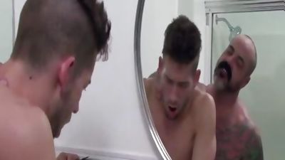 attractive Bear Wets His Suit attractive clip, Big Cock, Blowjob, Gay