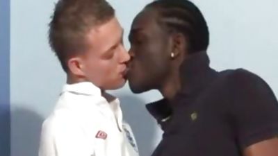 Soccer Player Takes large darksome cock, Big Cock, Black, Interracial