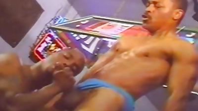 Interracial Vintage Style hammering With Some palatable Muscled Hunks, Ass, Brunette, Vintage